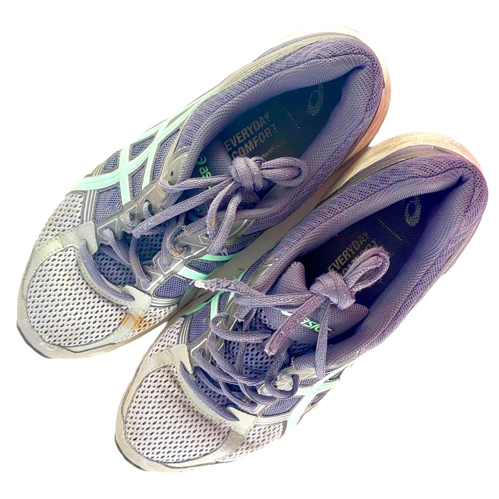 ASICS Women’s Running Shoes Size 11 Grey & Blue - Picture 3 of 4